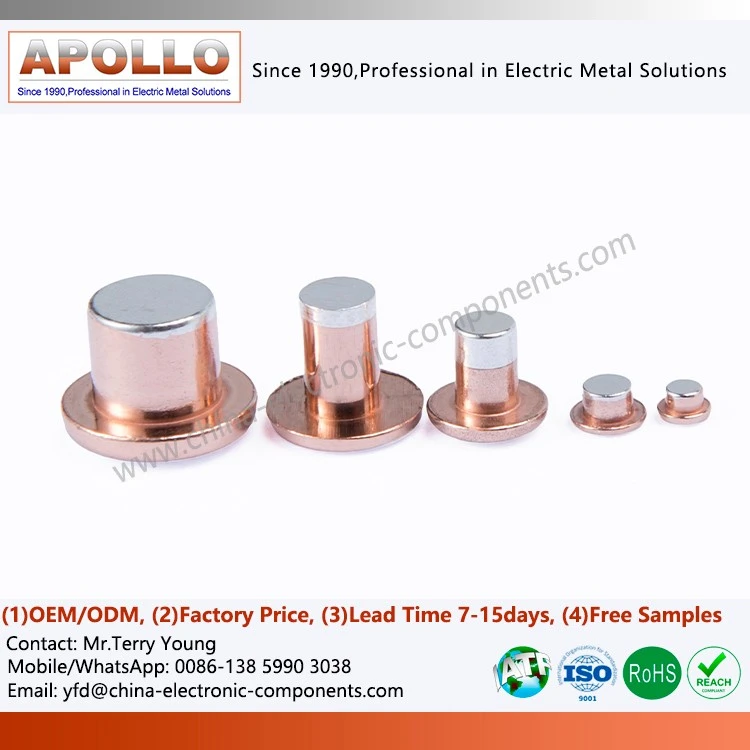 Head & Foot Silver Plated Contact Rivet best